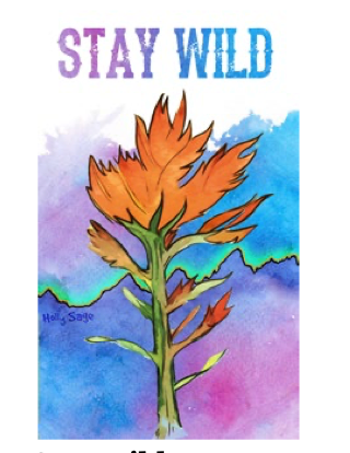 Holly Sage: Stay Wild Sticker