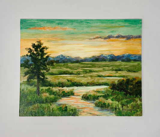 Dee Parker: Sunset over the WY Range