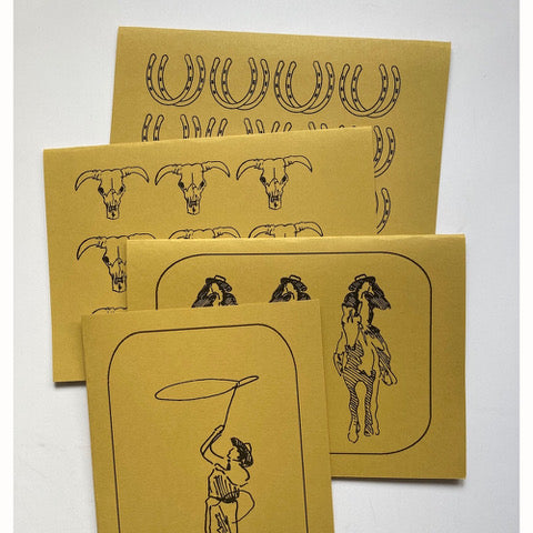 Tessa Johnson: Dude Ranch Coloring Cards