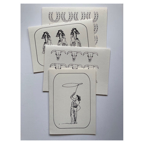 Tessa Johnson: Dude Ranch Coloring Cards