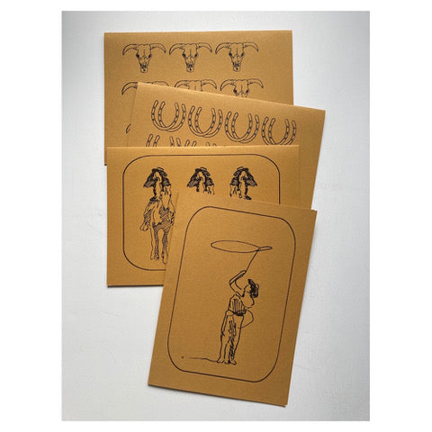 Tessa Johnson: Dude Ranch Coloring Cards