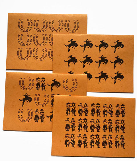 Tessa Johnson: Cowboy Graffiti Note Cards (Large)