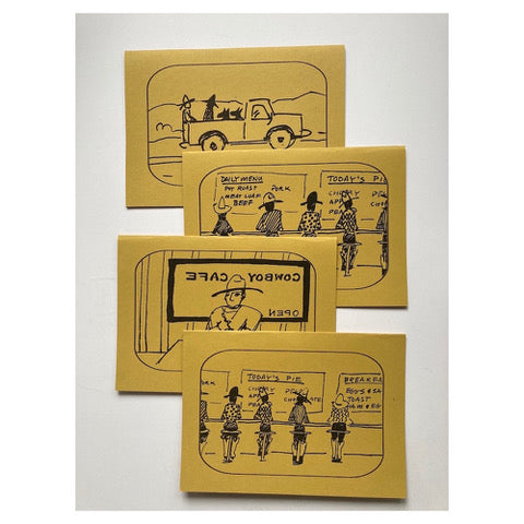 Tessa Johnson: Cowboy Cafe Coloring Cards