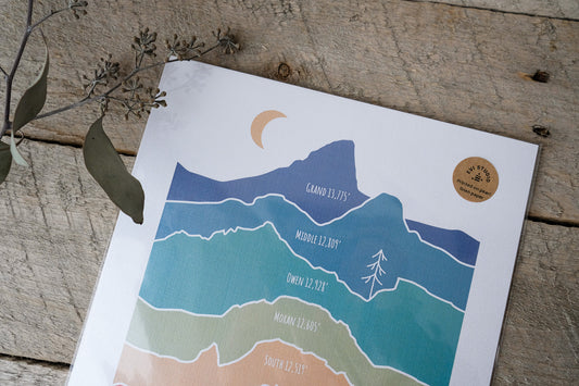Evi Studio Art: Teton National Park Elevation Print