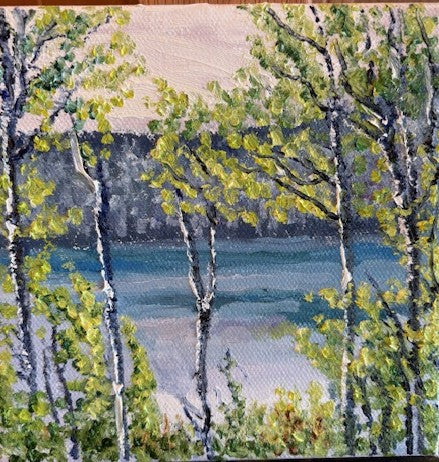 Elizabeth Wright: Phelps Lake (Study)