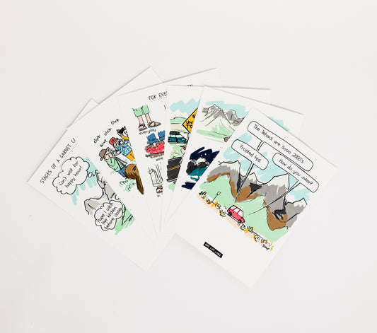 Liftlines Summer Comic Notecards