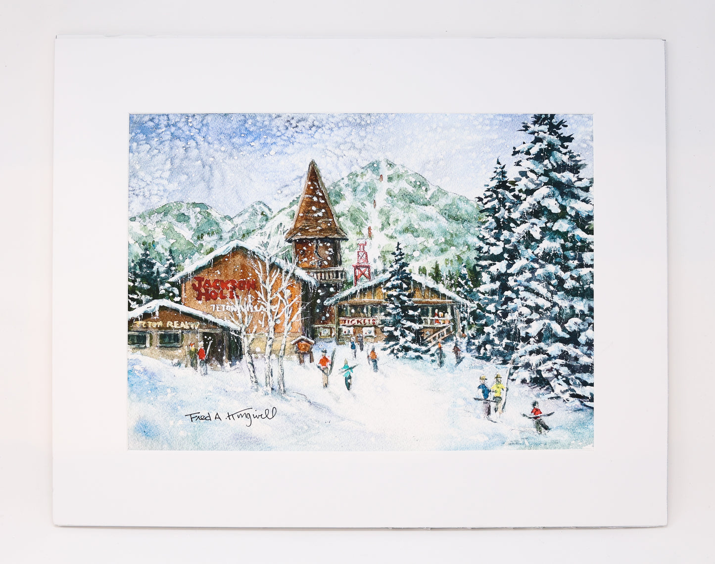 Fred Kingwill: Old Teton Village Print