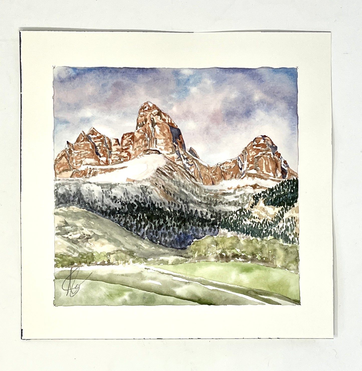 Natalie Connell: Watercolor 9 x 9 inches (unframed)