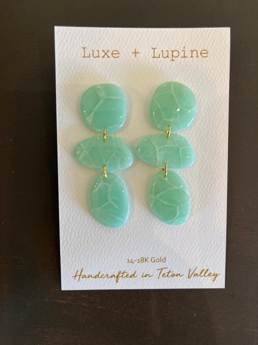 Luxe + Lupine: Tri-Stone Drops