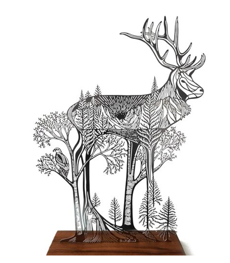 Wild Spirits: Elk Sculpture