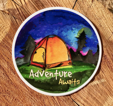 Adventure Awaits Sticker