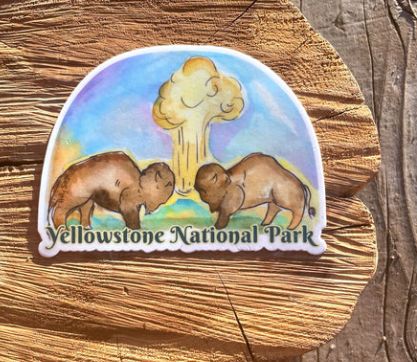 Holly Sage: Geyser Bison Sticker