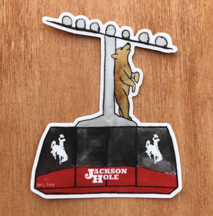 Jackson Hole Tram Ride Sticker