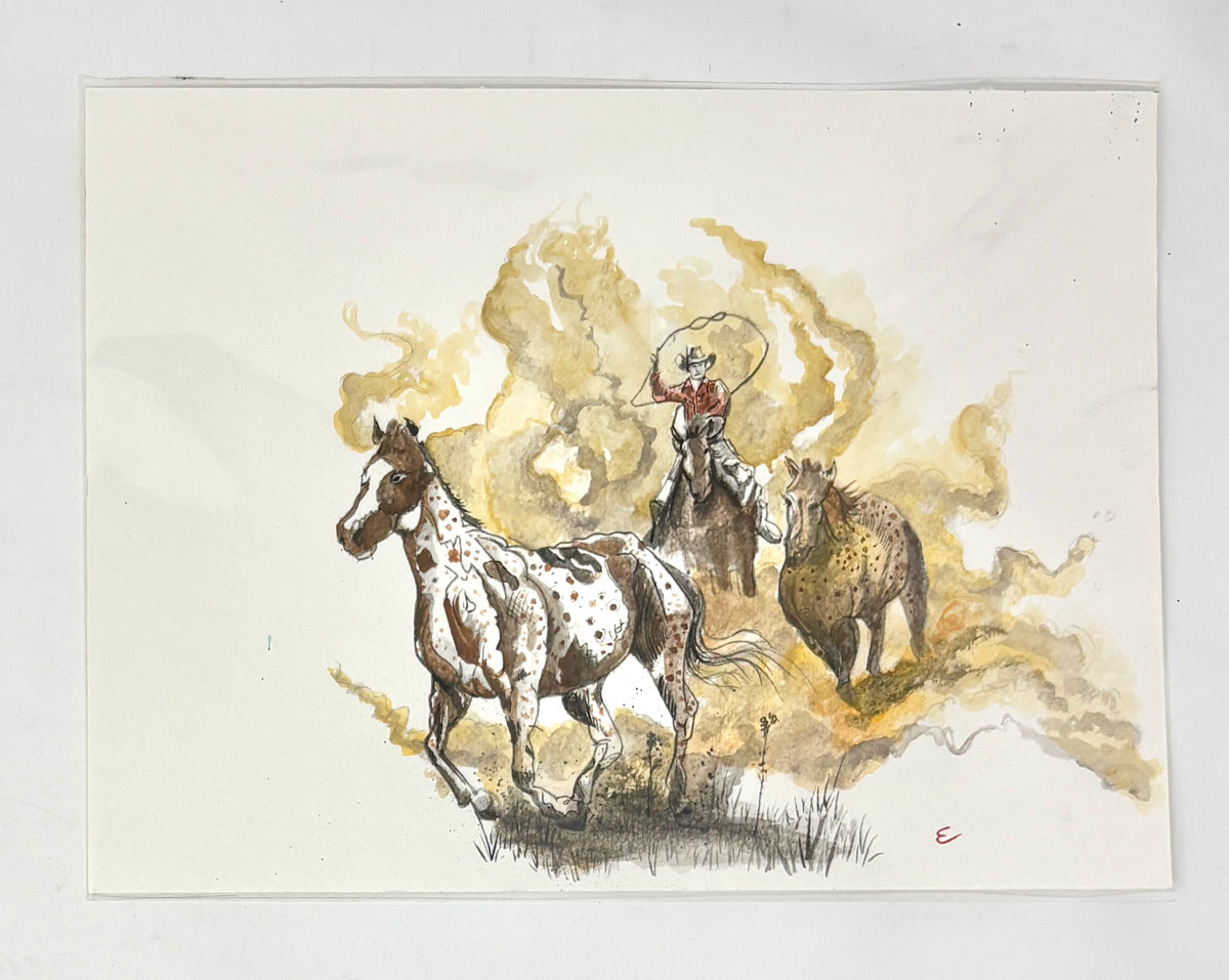 Steve Ehrlich: Wild West Cowboy Watercolors