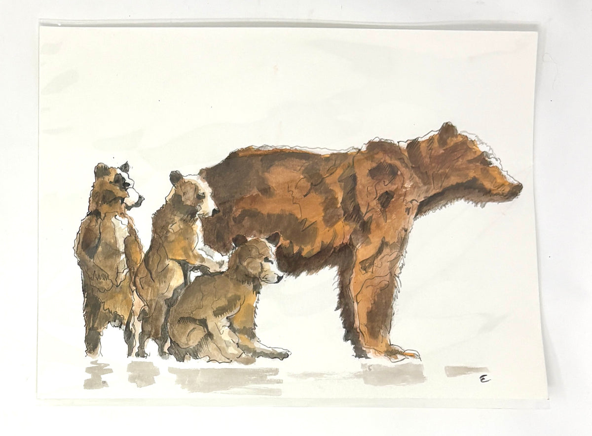 Steve Ehrlich: Bear Watercolors