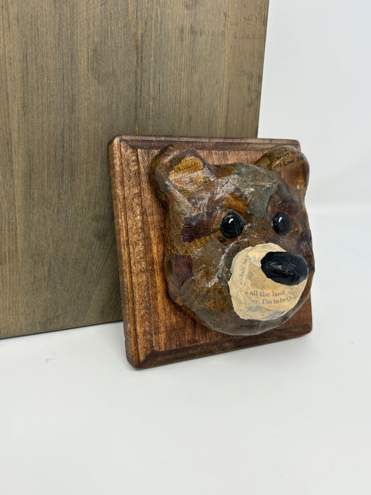 Nicole Tafoya: Grizzly Bear Head (Large)