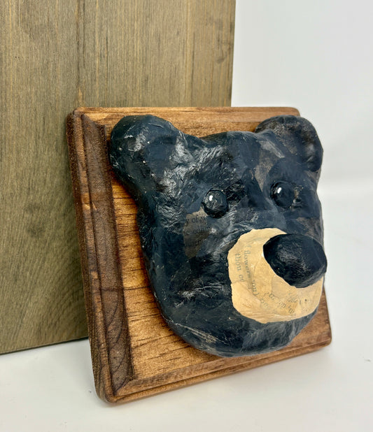 Nicole Tafoya: Black Bear Head (Large)