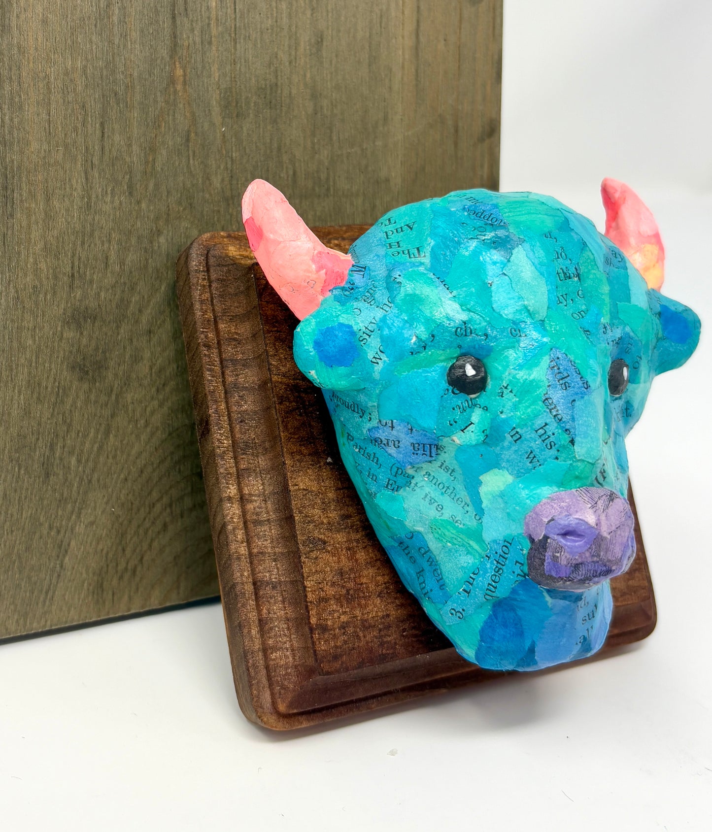 Nicole Tafoya: Colorful Bison Bust