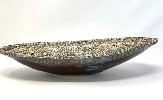 Valerie Seaberg: Medium Fossil Elliptical Server