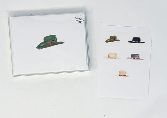 Cottage Garden Studio: Western Hats Notecards