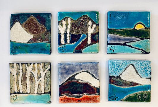 Emily Belsham Rakuscapes: Magnets