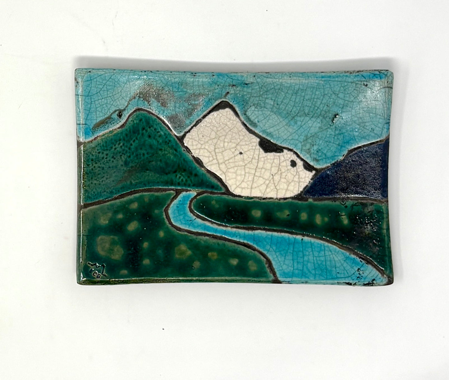 Emily Belsham Rakuscapes: Soap Dish