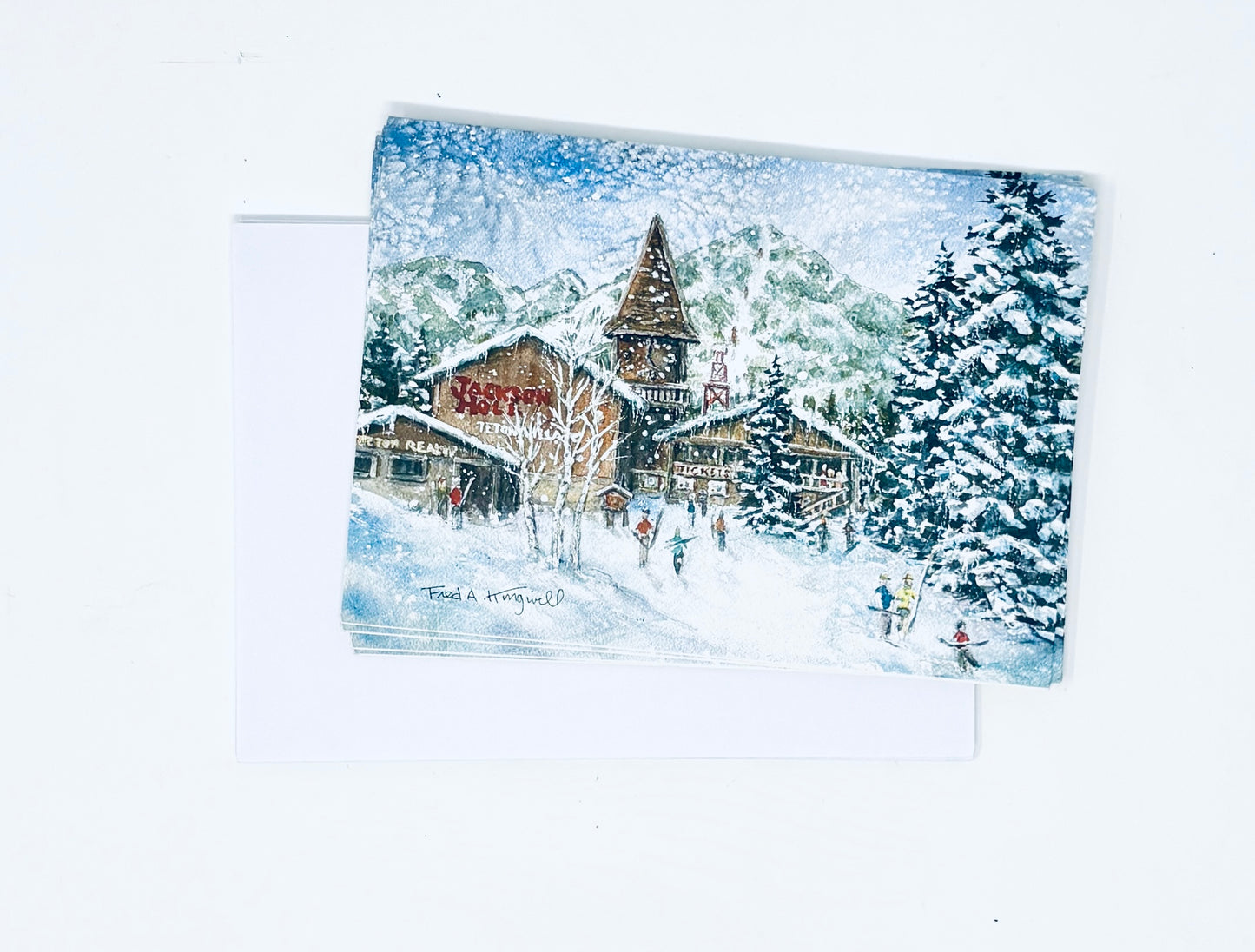 Fred Kingwill: Old Teton Village Winter Notecards