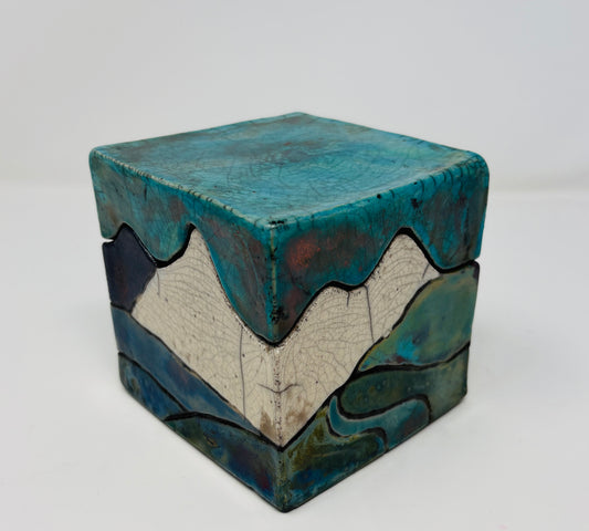 Emily Belsham Rakuscapes: Box with Lid