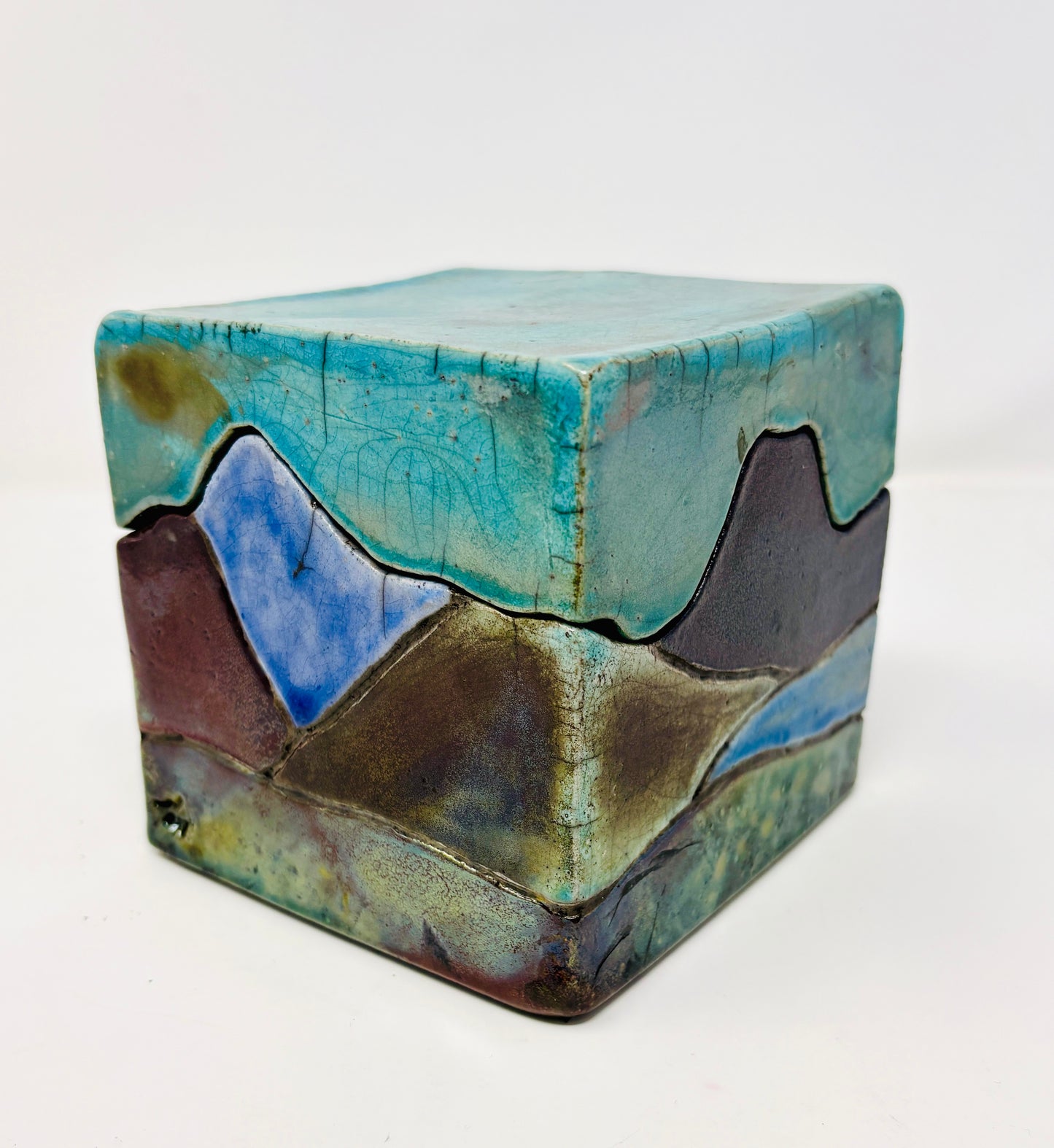 Emily Belsham Rakuscapes: Box with Lid