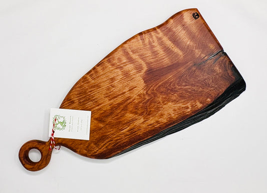 Artisanal Wood Creations: Curly Old Growth Redwood with Live Edge