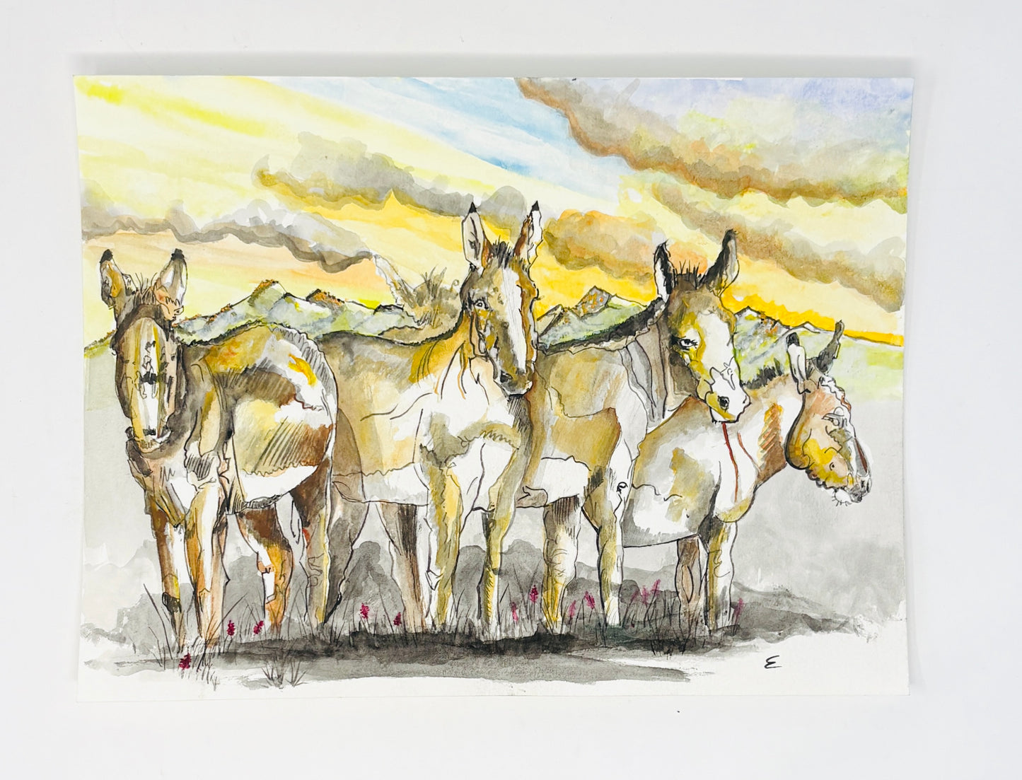 Steve Ehrlich: Horse Watercolors
