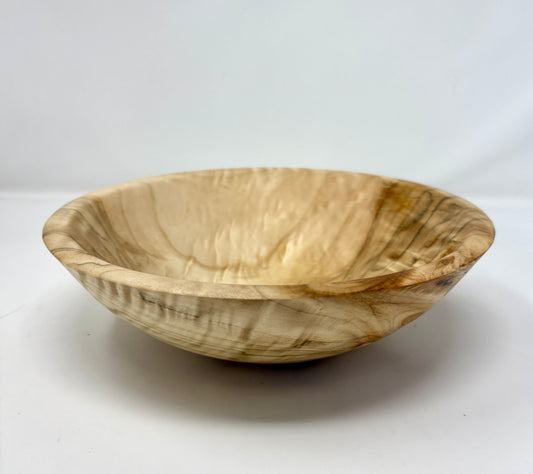 Artisanal Wood Creations: Curly Great Basin Poplar Bowl