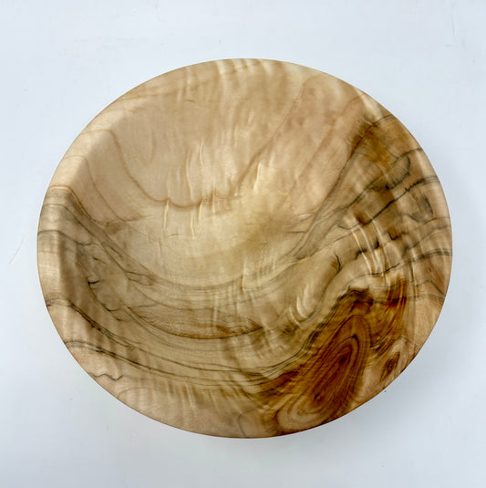 Artisanal Wood Creations: Curly Great Basin Poplar Bowl