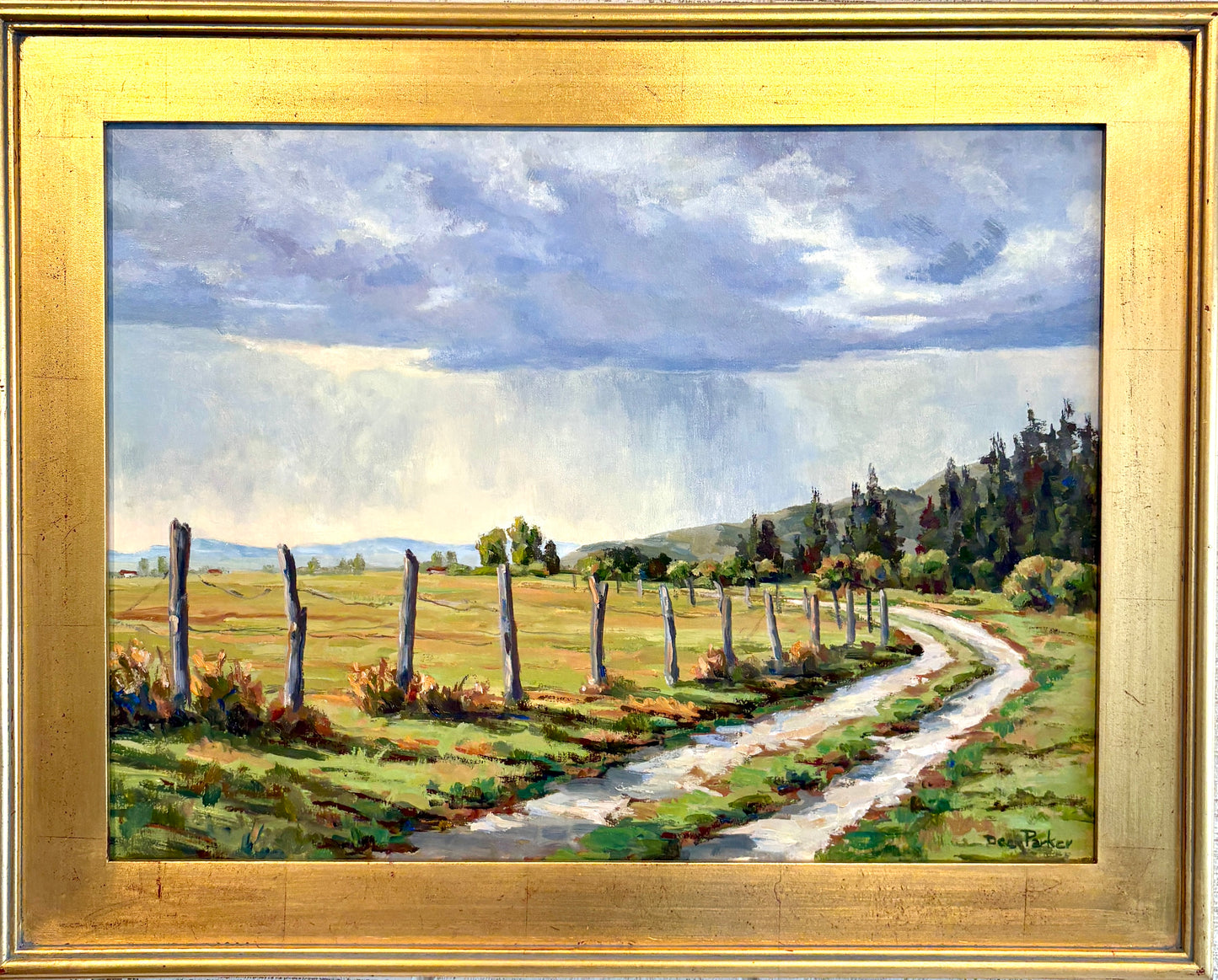 Dee Parker: Morning Rain (Framed)