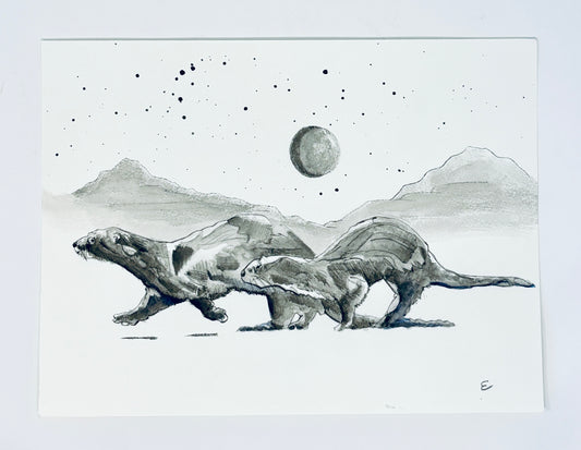 Steve Ehrlich: Otter Watercolors