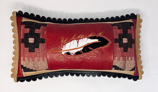 Tracy Fergus: Eagle Feather Lumbar Pillow