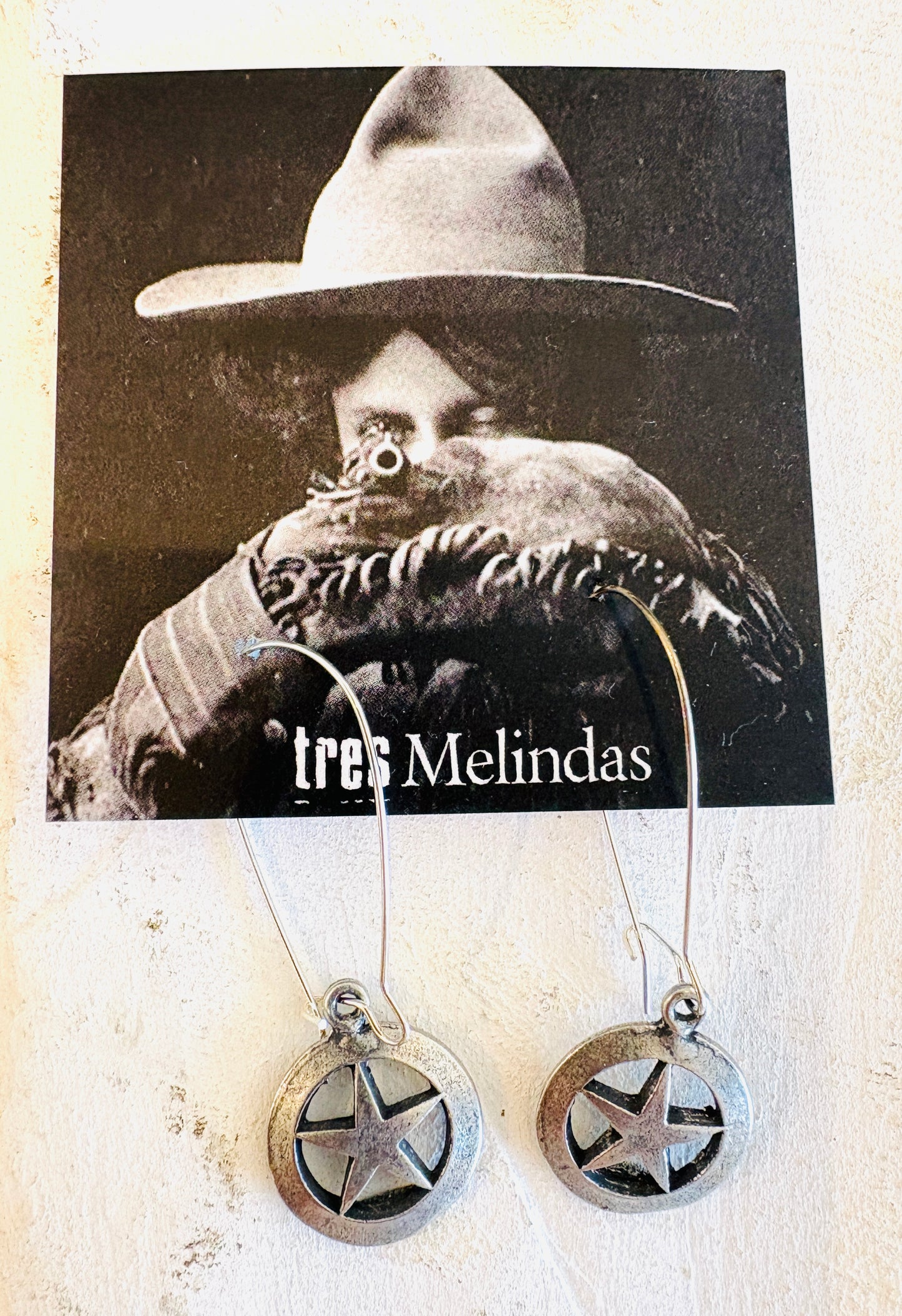 Tres Melindas: Sherriff Star Earrings