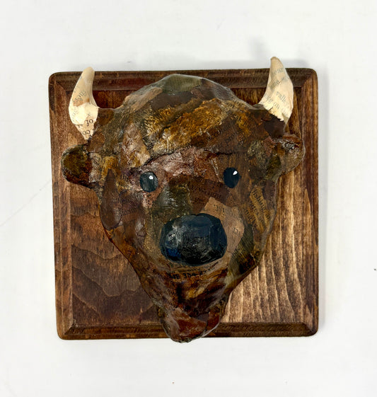 Nicole Tafoya: Bison Bust (Large)