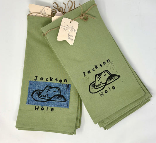 Kirstin George: Jackson Hole Cowboy Hat Towel