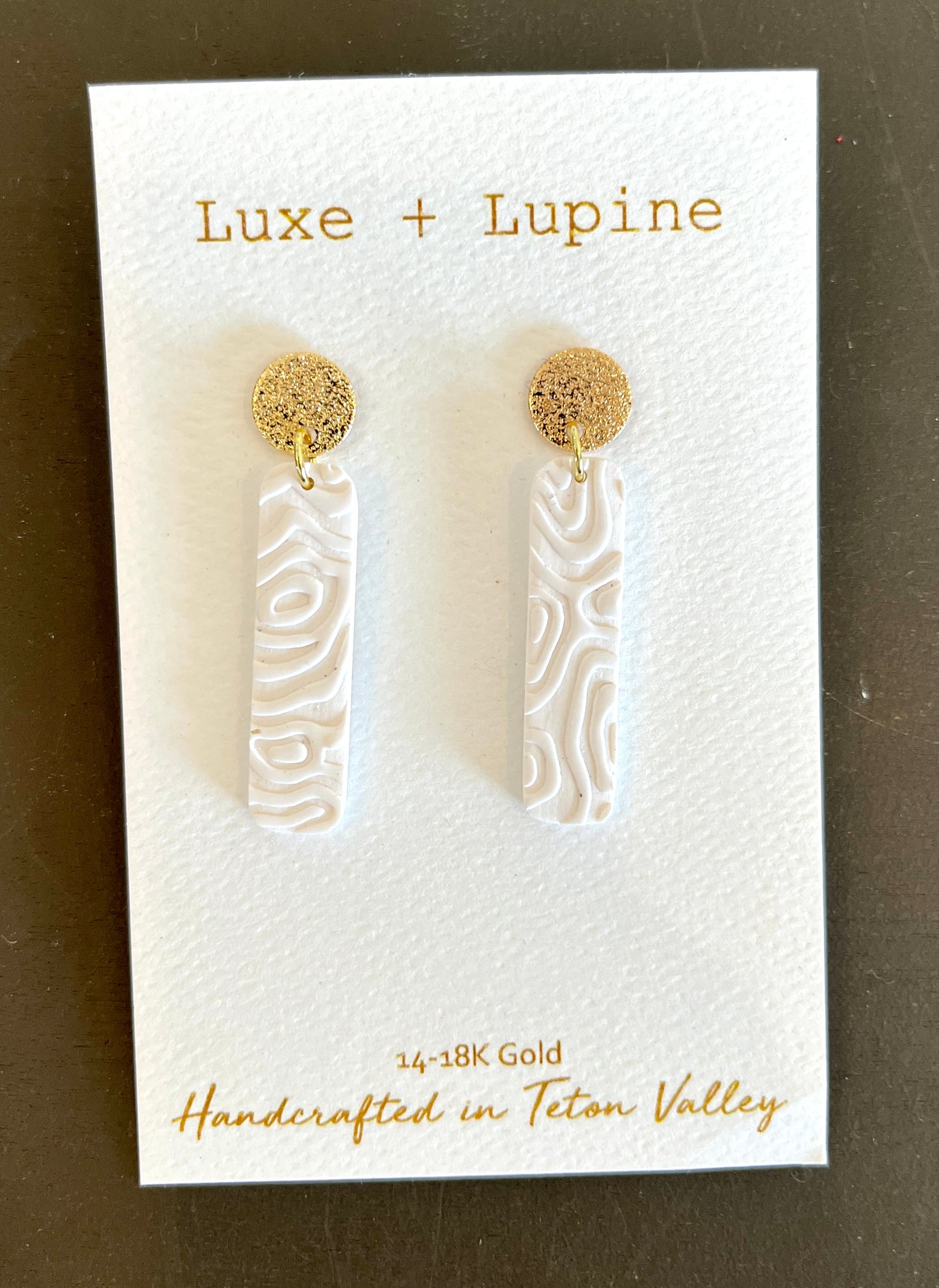 Luxe + Lupine:  Teton Topo Pendants