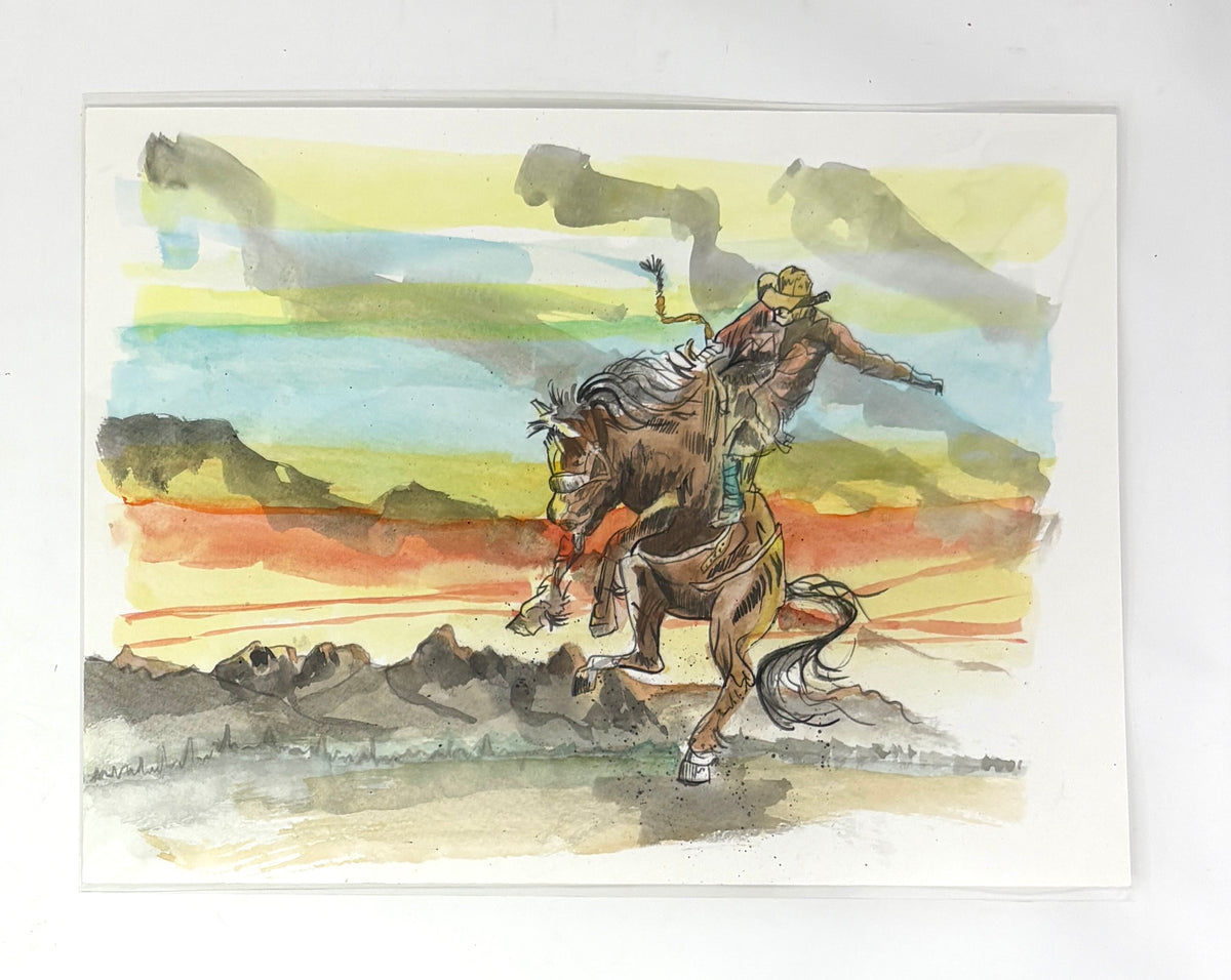 Steve Ehrlich: Wild West Cowboy Watercolors