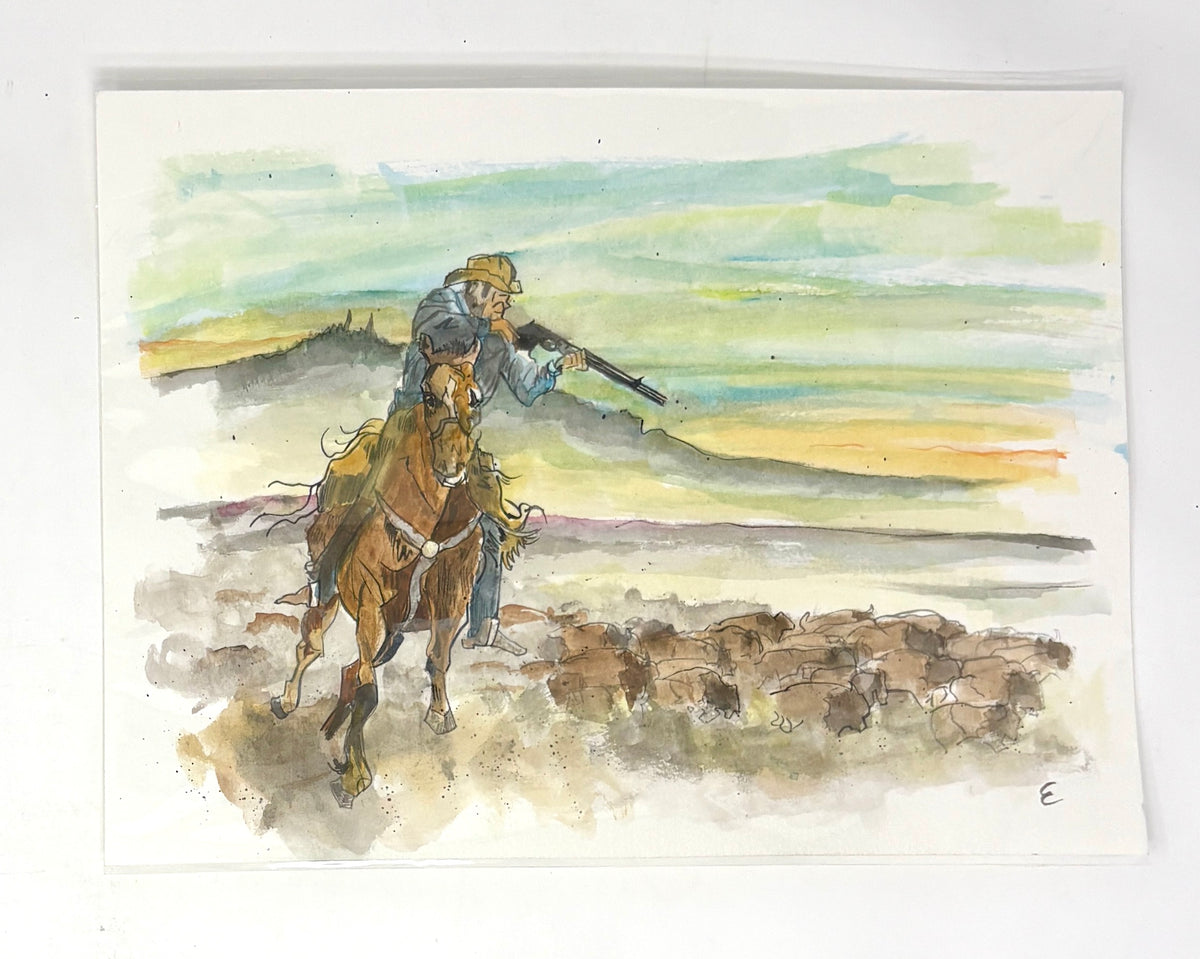 Steve Ehrlich: Wild West Cowboy Watercolors