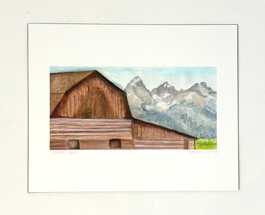 Kirstin George: Moulton Barn Print