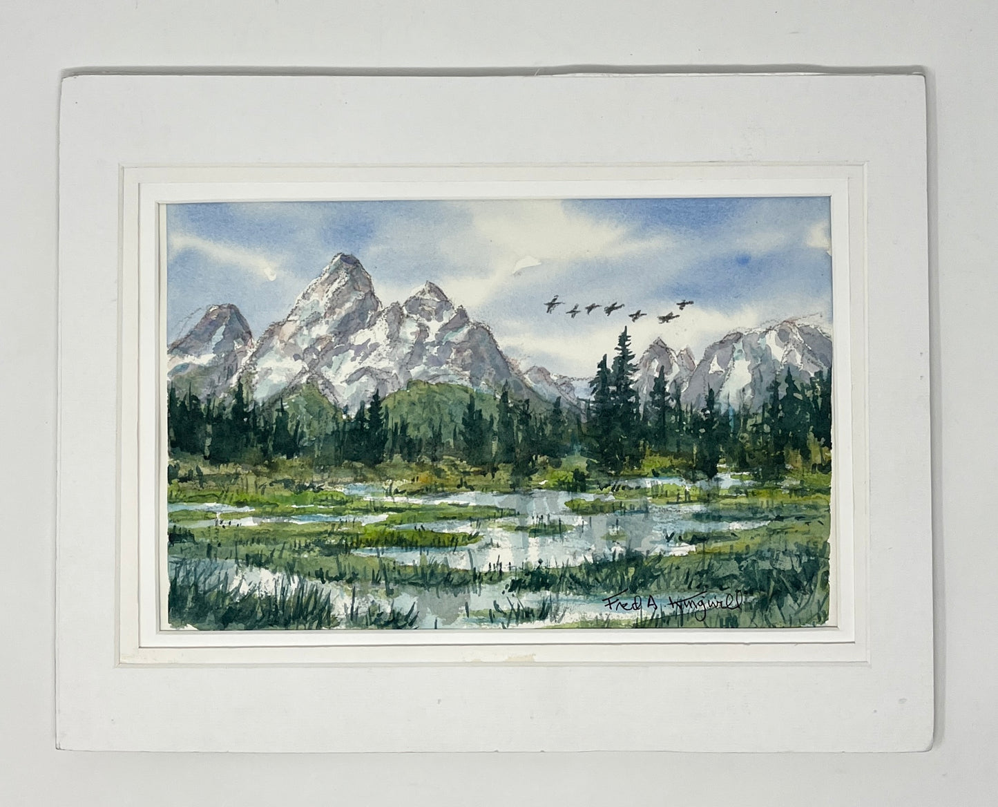 Fred Kingwill: Tetons with Birds