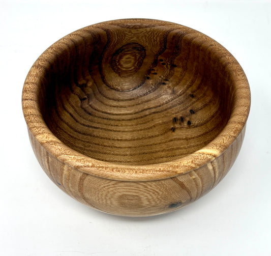 Artisanal Wood Creations: Curly, Elm Burl "Viking" Bowl