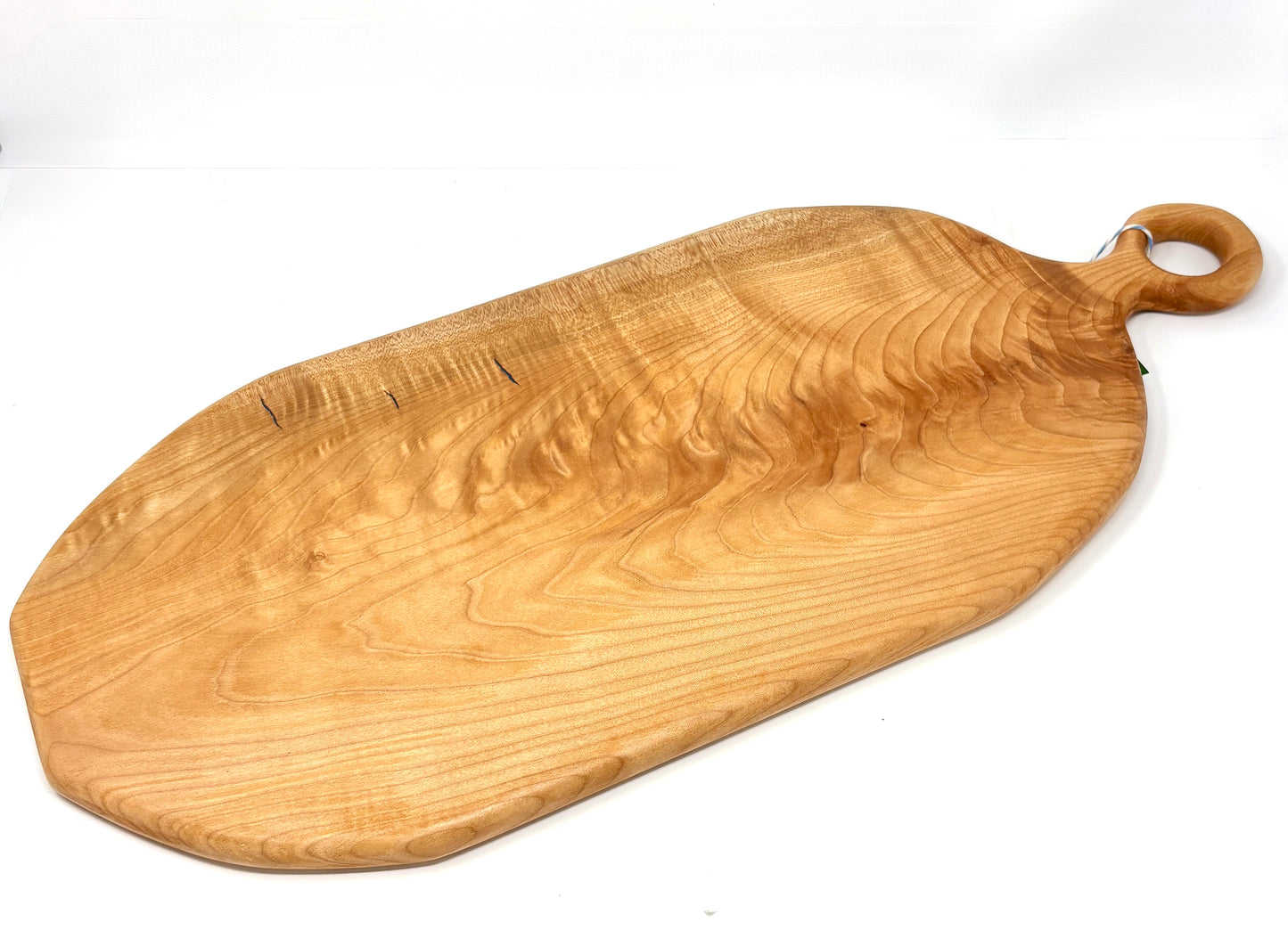 Artisanal Wood Creations: Curly Maple with Lapis Inlay Board