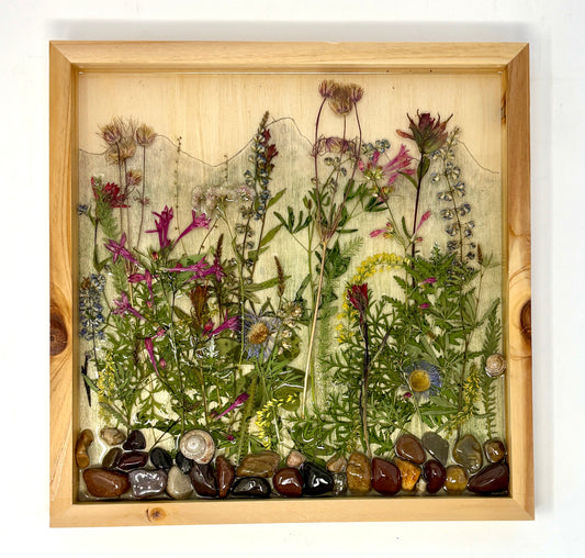 Julianna Lovasz: Teton Frame with Wildflowers