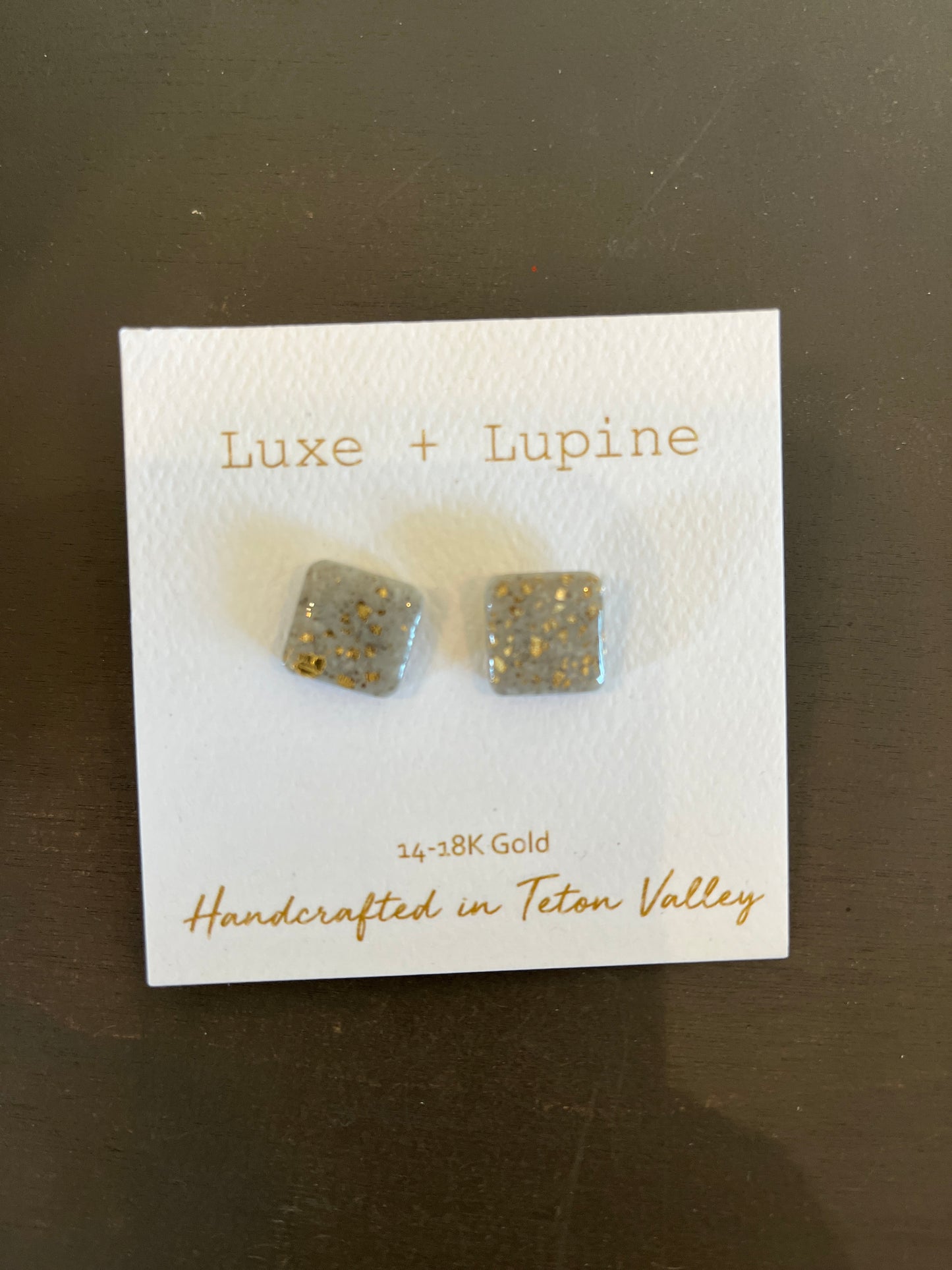 Luxe + Lupine: Square Studs