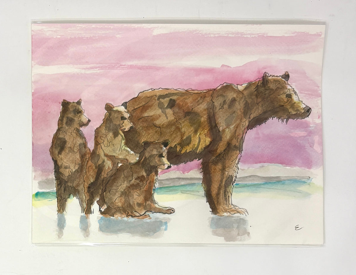 Steve Ehrlich: Bear Watercolors
