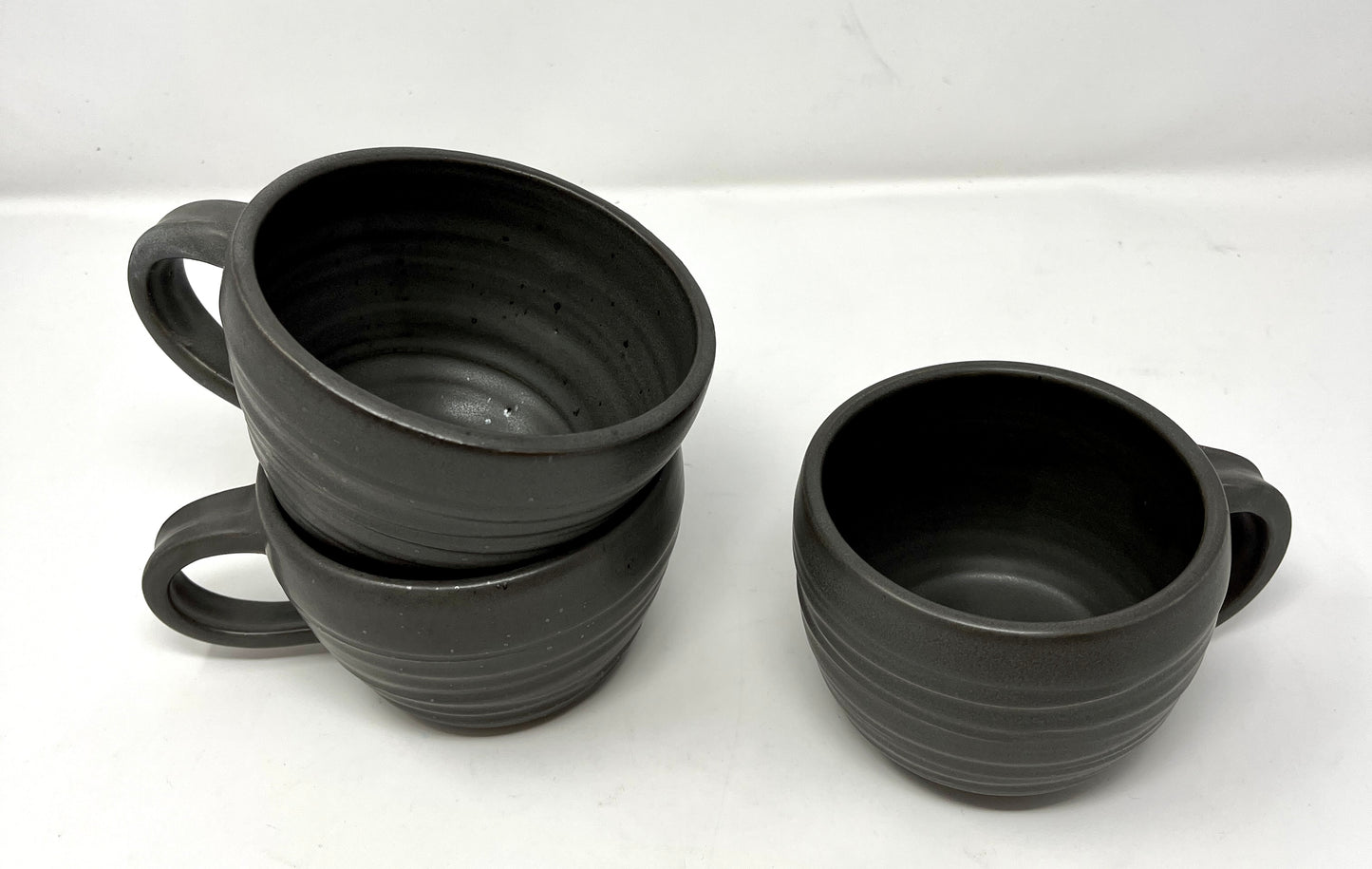 Cate Smith: Black Wide Mouth Coffee Cups